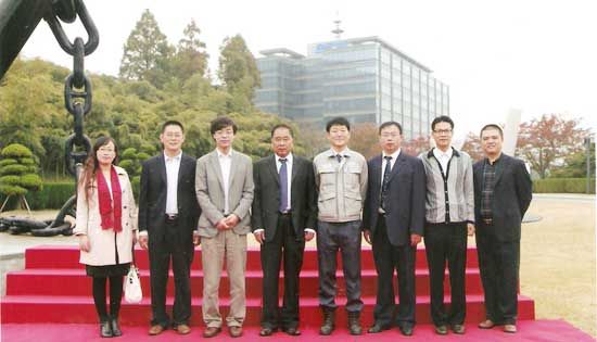 考察團一行訪問大宇造船