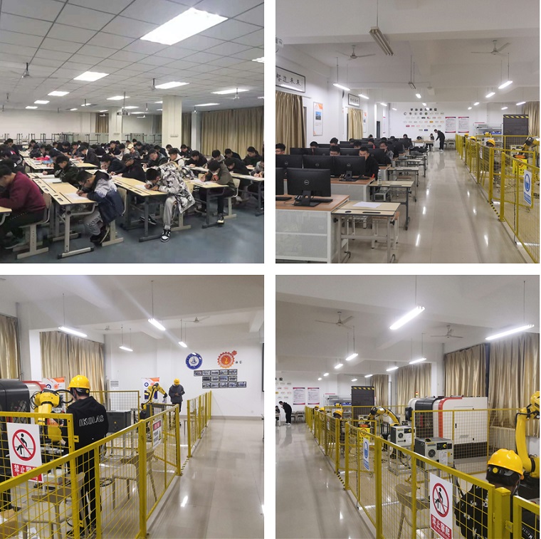 第7期FANUC工業機器人程序員資格鑒定在青島黃海學院舉行