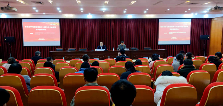 市委宣講團來我校宣講十九屆六中全會精神