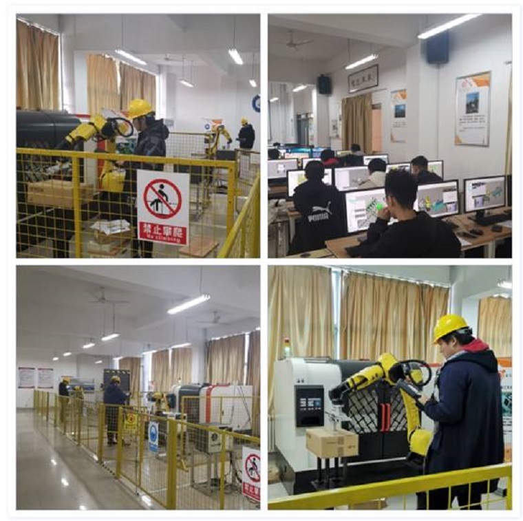 第八期FANUC工業機器人程序員資格鑒定在青島黃海學院舉行