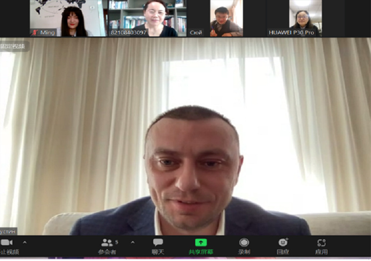 青島黃海學院與俄羅斯別爾哥羅德國立工藝大學舉行視頻交流會