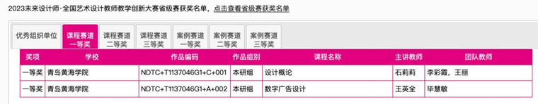 設計與美術學院教師團隊在2023全國藝術設計教師教學創新大賽中獲獎