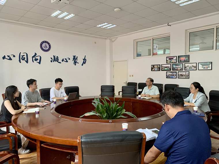 青島國合對外經濟技術合作有限公司到語言文化學院洽談交流