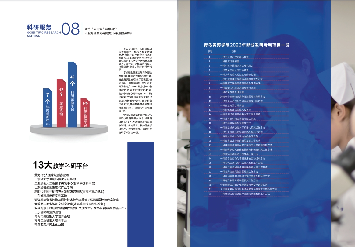 2023年青島黃海學院宣傳冊