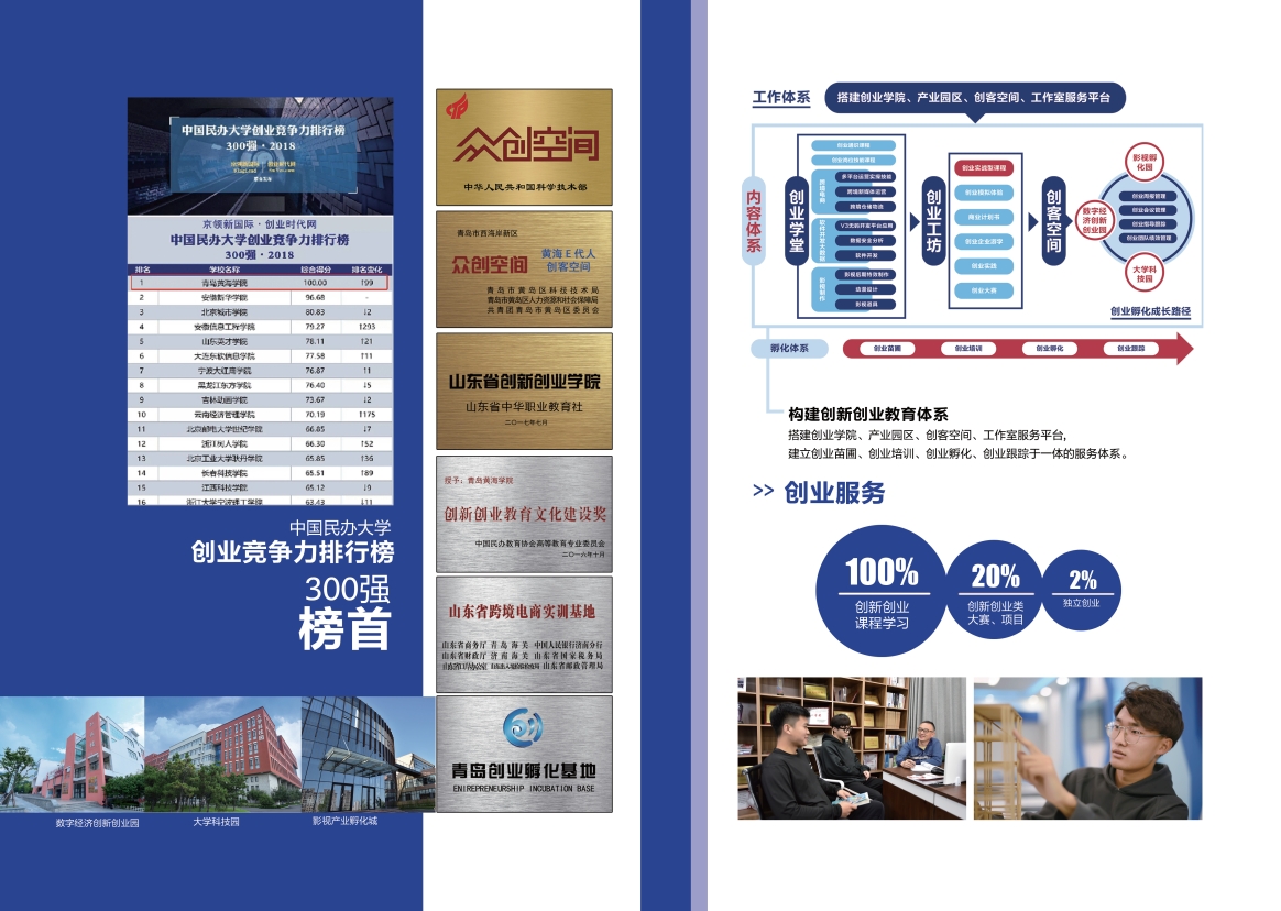 2023年青島黃海學院宣傳冊